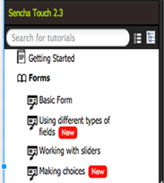 sencha tutorial newtopics