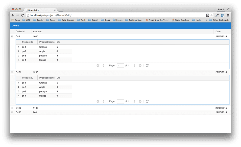 Ext JS application
