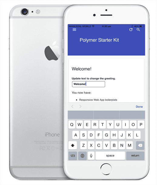 iOS Application with Polymer 1.0