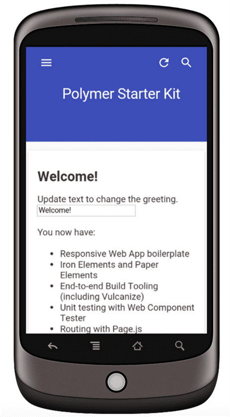 Android Application using Polymer 10