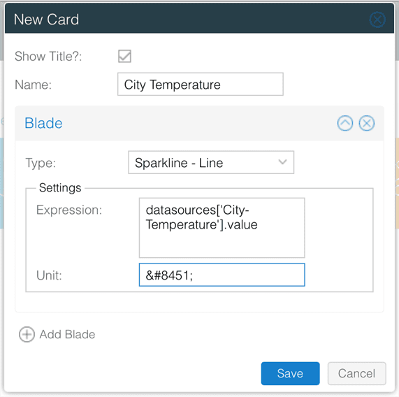 Adding Card to PubNub Datasource