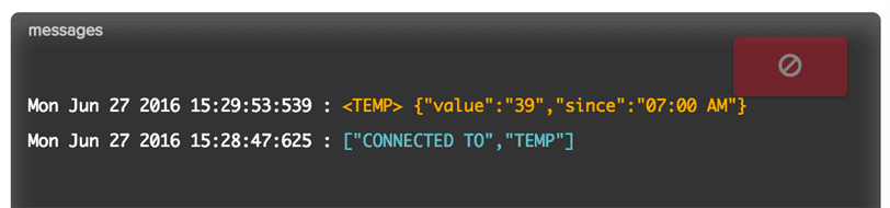 PubNub console