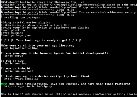 universal app skeleton
