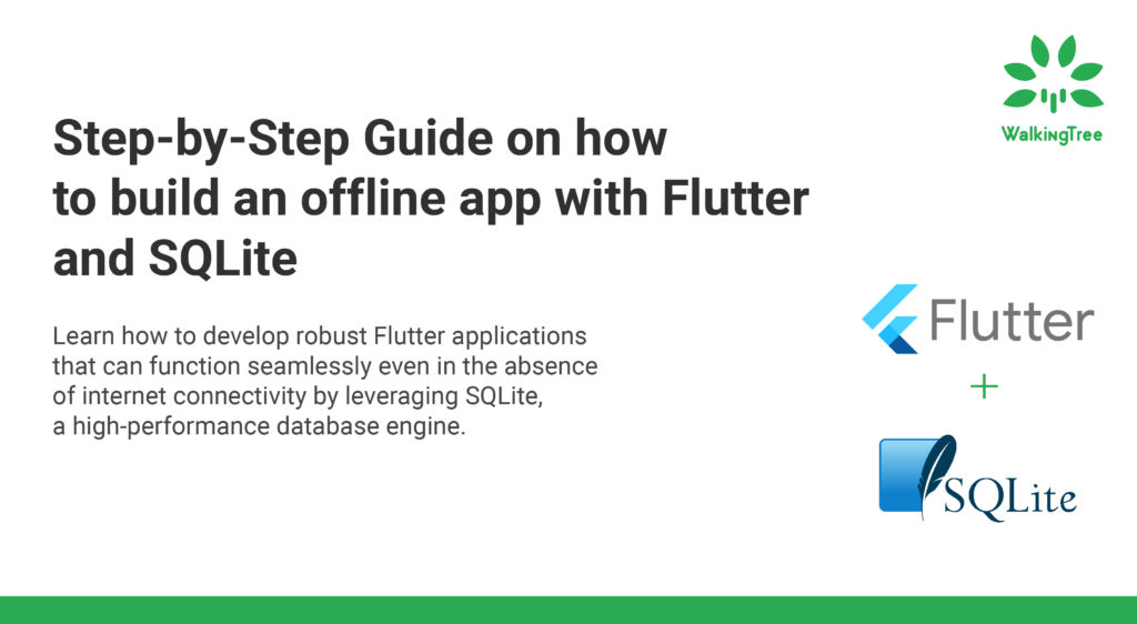 Make your apps available offline using Flutter and SQLite