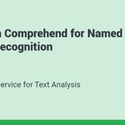 Amazon Comprehend for Named Entity Recognition