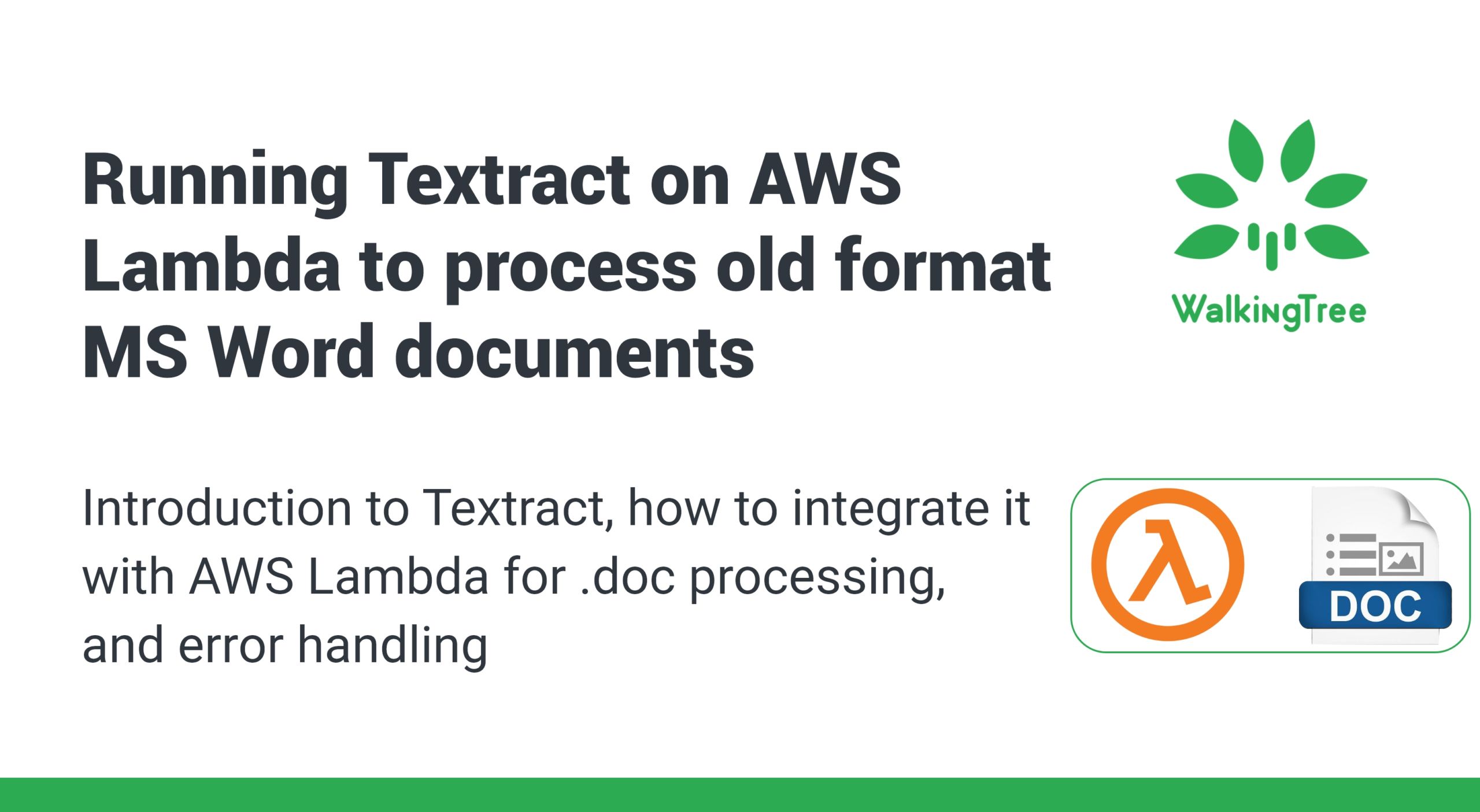 Resolving Challenges in Processing of Old Format Microsoft Word Documents on AWS Lambda