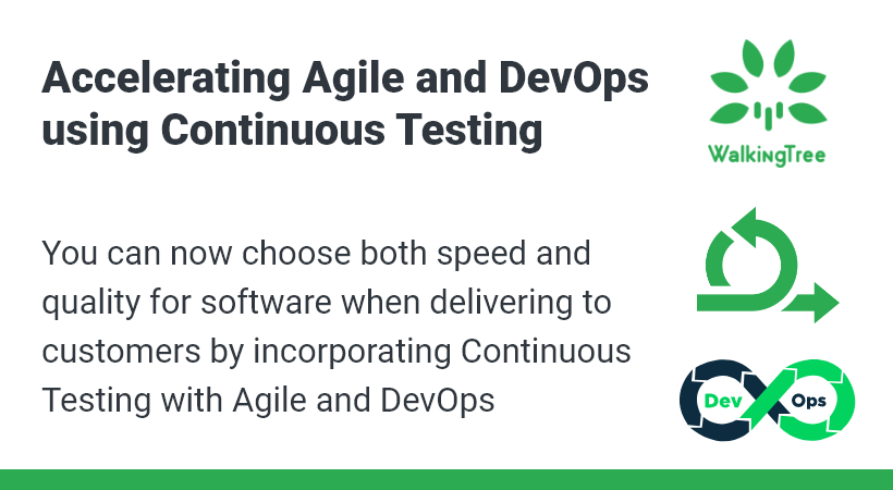 Accelerating Agile and DevOps using Continuous Testing Part 1