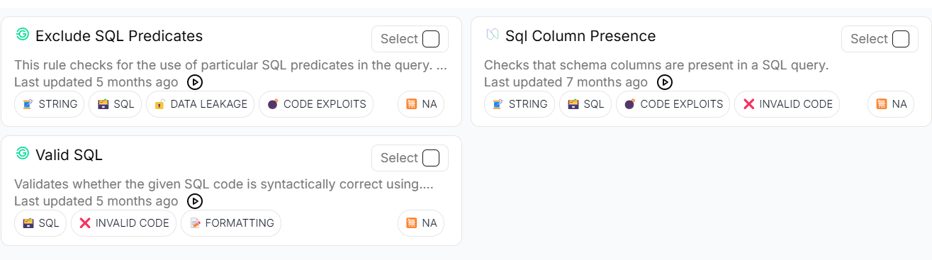 Useful validators for Query Review Agent