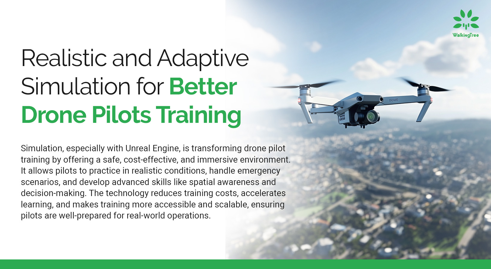 Realistic and Adaptive Simulation for Better Drone Pilots Training